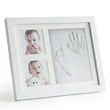 Baby Footprint and Handprint Picture Frame Kit | BabyCulture