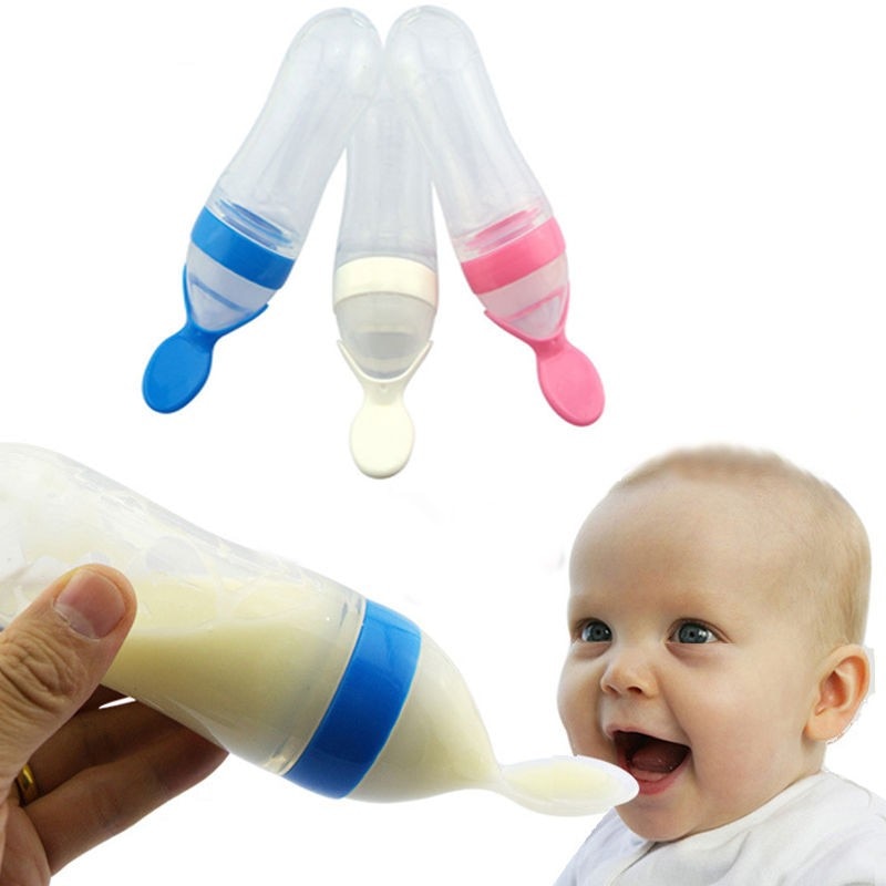 Toddler Feeding Bottle With Spoon