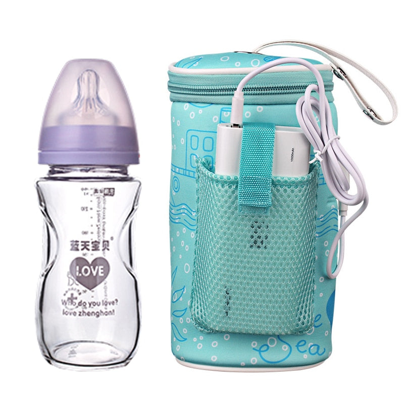 USB Portable Travel Baby Feeding Bottle Warmer Bag BabyCulture