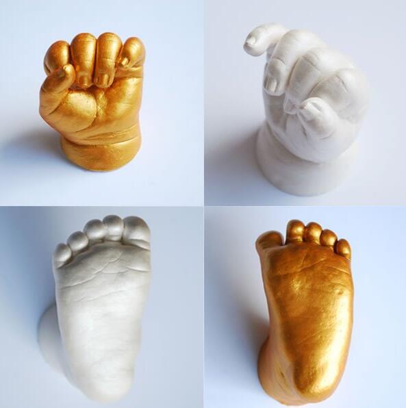 Diy Plaster Mold 3d Hand Foot Print Mold For Baby Souvenir Hand