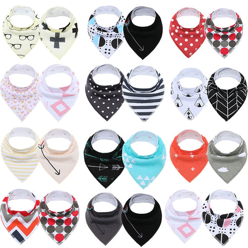 Bandana Bibs Pattern 2pcs | BabyCulture