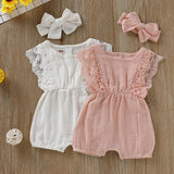 Summer Baby Girl Rompers