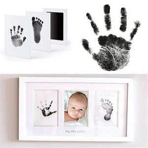 Baby Footprint and Handprint Picture Frame Kit | BabyCulture